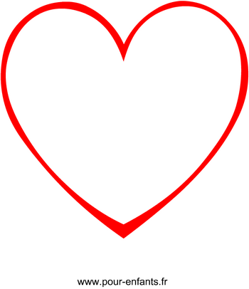 dessin de coeur modèle en forme de coeur
